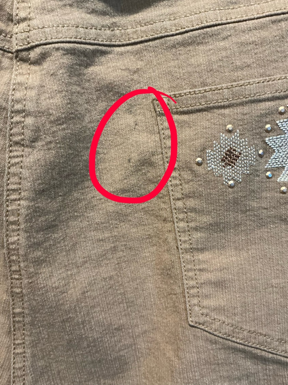 Ruby Rd. Woman Tan/Camel Jeans - Picture 4 of 5